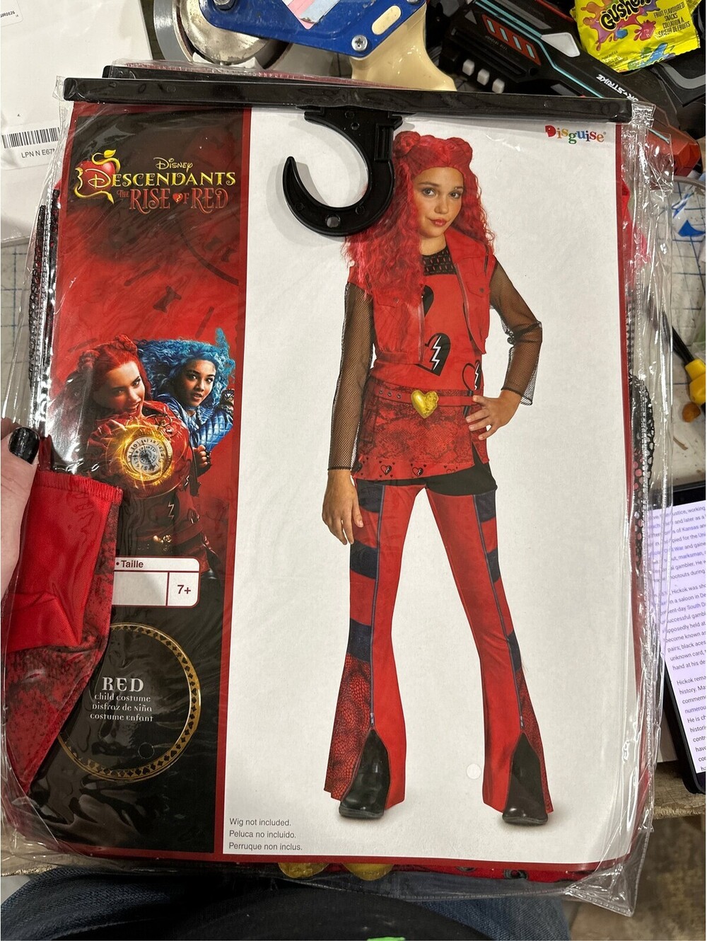 Descendants Red Kids Costume, Disney Jumpsuit